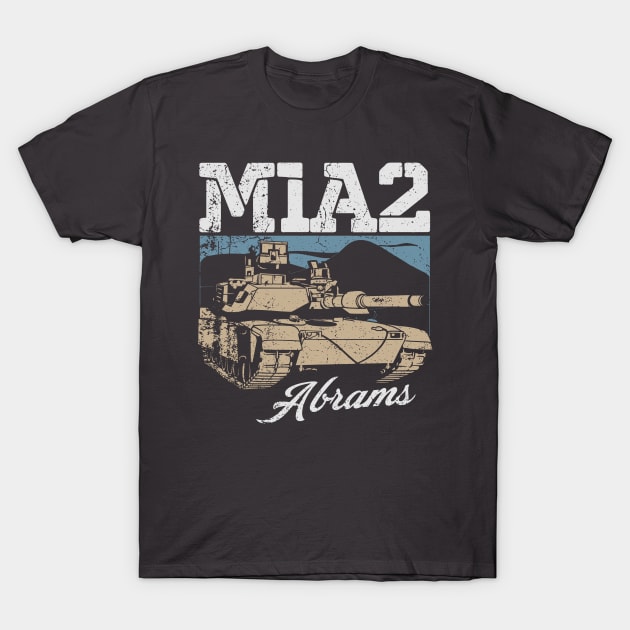 M1A2 Abrams - American Desert Storm Tank T-Shirt by Distant War